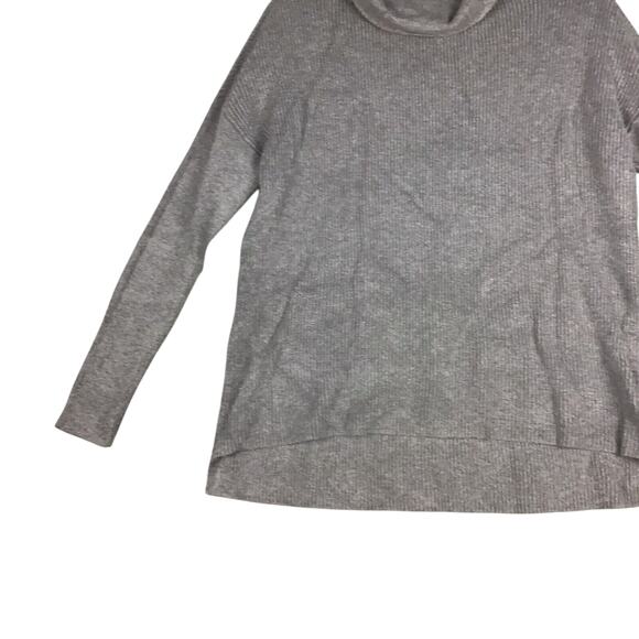 Devotion by Cyrus Women's Size Large Sweater Cowl Neck Chunky Knit Charcoal - Picture 6 of 13